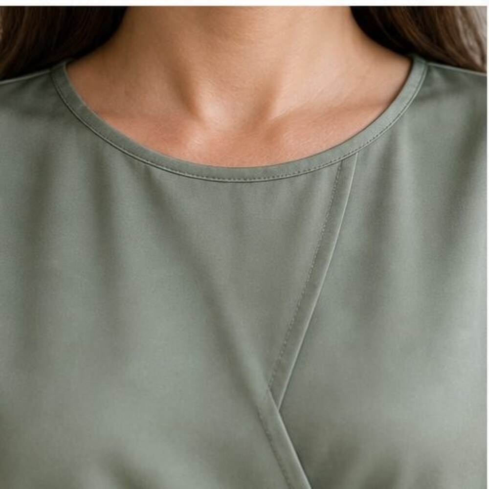Sage Ruffle Blouse - Picture 4 of 6